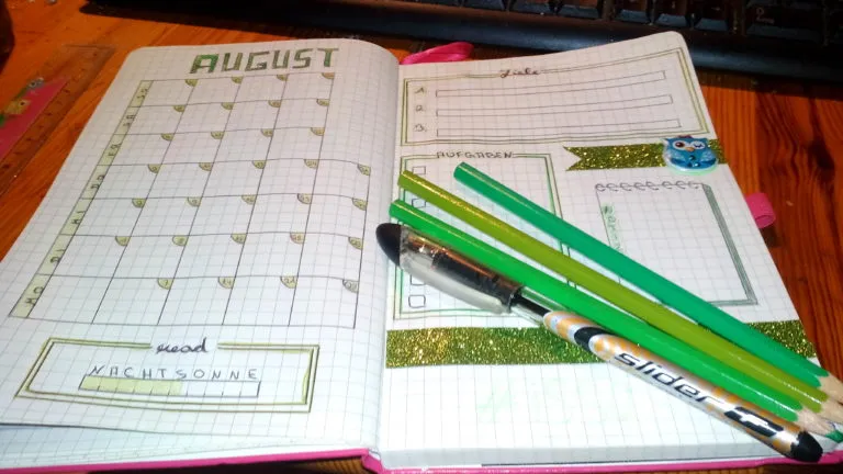 Mein Bullet Journal + neues Material